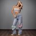 Women's Clothing Wide Leg Jeans Elegant Bow-Tie High Waist Wide Leg Jeans For Women - Retro Loose Fit Straight Denim Pants In Classic Blue_mkmklike.com