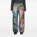 Women's Clothing Color Printing Ink Painting Palette Wide Leg Jeans Casual Pants Men And Women's Same Style_mkmklike.com