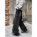 American Jeans 2025 Spring/Summer New High Street Fashion Brand Design Sense Loose Casual Pants Men's Clothing_mkmklike.com