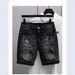 Men's Clothing Denim Shorts Men's Trendy Brand Summer Thin Style Net Celebrity Old Scratched Holes Beggar Shorts Trendy Versatile Shorts_mkmklike.com