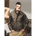 American Retro Leather Trendy Brand High-end Nostalgic Stand Collar Versatile Men's Clothing Motorcycle PU Jacket_mkmklike.com