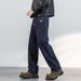 Primary Color Thickened Lyocell Blue Original Cow Black Straight Style Trendy Brand Men's Jeans Mid-waist Trendy Brand Line Design_mkmklike.com