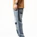Men's Clothing Retro Ripped Jeans For Boys Loose Straight Casual Pants Trendy Patch Nine Point Daddy Pants Large Size Men_mkmklike.com