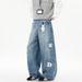 Men's Retro Wide-Leg Jeans – Distressed Baggy Denim Pants With Chain Accents, Oversized Cargo Pockets & Low-Crotch Drop, 90s Streetwear Trousers_mkmklike.com