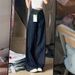 Women's Clothing Dark Blue High-Waisted Wide Leg Denim Trousers Loose Fit Straight Leg Floor Length Pear Shape American Style Jeans_mkmklike.com