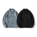 2025 New Workwear Spring And Autumn American Loose Denim Couple Lapel Jacket Men's Clothing_mkmklike.com