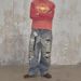 Men's Distressed Patchwork Denim Jeans – Vintage Streetwear, Relaxed Straight Fit & Comfort Stretch (Blue, S-3xl)_mkmklike.com