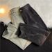 Men's Trendy Distressed Denim Jeans High Street Hip Hop Straight Leg Loose Casual Pants_mkmklike.com