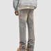 New Popular Men's Denim Straight Pants, European And American Street Fashion Ins Popular Elastic Sticker Denim Straight Pants_mkmklike.com