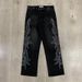 Distressed High-Street Jeans – Ripped & Bedazzled Denim (Black/Blue, Sizes 30-38) | Vintage-Inspired Streetwear With Rhinestone Details_mkmklike.com