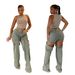 European And American Style Women's Straight Leg Jeans Retro Washed Hollowed out Denim Street Fashion Cross Border Clothing for Women_mkmklike.com