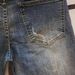 Men's Distressed Printed Denim Shorts Mid-Length Straight Leg Stretch Retro Korean Style Trendy Five Point Riding Breeches for Summer_mkmklike.com