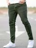 Men's Trendy Heavy Duty Tapered Jeans Imported Trade Washed Green European And American Style Long Pants_mkmklike.com
