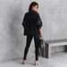 Women's Heavy Duty Style Chain Studded Single Breasted Coat_mkmklike.com