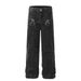 Creative Patch Embroidery Jeans Autumn Men's American Street Style Trendy Personality Split Loose Straight Long Pants_mkmklike.com