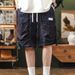 Streetwear Utility Cargo Shorts – Oversized Drawstring Waist (Military Pockets, Rugged Polyester, Anti-Fit Silhouette, Unisex Urban Explorer)_mkmklike.com