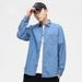 Northfold Dongyu Spring Japanese Style Denim Shirt Pure Cotton Slim Fit Casual Jacket Men's In Stock Wholesale_mkmklike.com