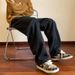 Nordmann American Retro Workwear Jeans For Men, Autumn And Winter Loose Wide-Leg Casual Pants, Japanese Style Trendy Versatile_mkmklike.com