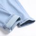 Men's Slim Fit Stretch Jeans - Light Wash Comfortable Cotton Denim Pants For Casual Wear_mkmklike.com