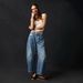 Retro High-Waisted Banana Harem Jeans for Women Loose Slimming Casual Dad Carrot Pants Autumn Style Cross-Border Women's Denim_mkmklike.com
