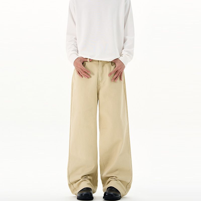 Classic Straight Leg Trousers For Men And Women - CleanFit Versatile Chino Pants In Solid Colors For Casual Commute_mkmklike.com