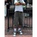 Retro Camouflage Wide Leg Cargo Denim Shorts for Men Casual Versatile Five Point Trendy Summer Pants_mkmklike.com