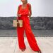 Women's Clothing spring and summer new suspender sleeveless pocket jumpsuit INS casual loose_mkmklike.com