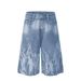 Men's Clothing High Street Men's Jeans Men's Niche Tie Dye Worn Straight Wide Leg Trendy Brand Loose New Men's Shorts_mkmklike.com