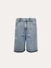 Men's Summer Denim Shorts Capri Pants Rhinestone Snowflake Wash Top Selling Item European Size_mkmklike.com