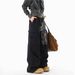 Men's Retro Washed Distressed Wide Leg Jeans Trendy Graffiti Print Casual Workwear Multi-Pocket mid Waist Zipper Fly Trousers_mkmklike.com
