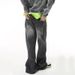 Nordmann Wide-Leg Jeans Men Loose Straight 2025 New American High Street Retro Trendy Brand Versatile Casual Long Pants_mkmklike.com