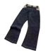 Unisex Raw Selvedge Denim Pants Wool-Blend Scarf Print Wide-Leg Trousers Straight Cut Washed Indigo_mkmklike.com