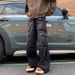 American Workwear Jeans, Men's Spring Autumn Loose Straight Multi Pocket Pants, Rugged And High-End Wide Leg Pants_mkmklike.com