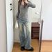 Women's Clothing Retro Washed Blue Straight-Leg Jeans – Relaxed Mid-Rise With Cat Whisker Details (XS-L)_mkmklike.com