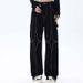 Men's Retro Star Collection Open Stitch Straight Jeans High Street Fashion Loose Casual Washed Trousers Trendy Wide Leg_mkmklike.com