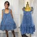 Trendy Patchwork Tie-Up Denim Mini Dress – Stylish A-Line Summer Dress With Straps For Women_mkmklike.com