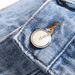 Men's Clothing Men's Vintage Flared Jeans – 70s Retro Denim With Embroidered Details (65% Polyester, No-Stretch, Mid-Rise, Distressed Wash)_mkmklike.com