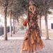 Women's clothing season new dress women's long-sleeved printed retro dress long skirt hot sale_mkmklike.com