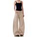 American Style Pleated Scimitar Wide Leg Casual Pants Men's Floor-Length Straight Cleanfit Jeans Men_mkmklike.com