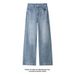 Men's American Deconstructed Denim | Curved Hem Straight-Leg Jeans | Oversized Washed Trousers | 90s Vintage Baggy Pants For Streetwear_mkmklike.com