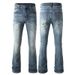 Unisex Plus Sizes Jeans High Vintage Street Zipper Fly Regular Jeans_mkmklike.com
