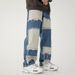 Men's Clothing Tassel jeans for men handsome style loose raw edge hip hop trousers color matching men's thin jeans_mkmklike.com