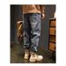 Men's Clothing Plus Size Casual Jeans Loose Fit Workwear Style Tapered Cuffs Trendy Denim Pants_mkmklike.com