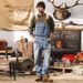 Pure American Retro Jeans Detachable Strap Pants 2025 New Trendy Brand Spring Loose Workwear Overalls Men_mkmklike.com