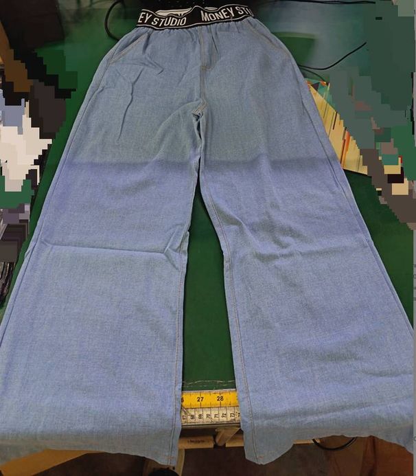 Women's clothing Summer suit for women new fashion fashionable flesh-covering slimming top high-waisted jeans two-piece set_mkmklike.com
