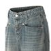 Washed Vintage Denim Men's Workwear Punk Street Style Design Sense Personality Loose Wide-Leg Straight Pants_mkmklike.com