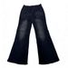 Women's Clothing Women's High-Waisted Flared Jeans With Embroidered Pockets – Stretch Denim Retro Bell Bottoms (S-L, Blue/Black)_mkmklike.com