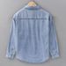Casual Long Sleeved Denim Shirt, Men's Trendy Versatile Retro Workwear Shirt, Men's Outerwear Top_mkmklike.com