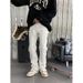 Nordmann American High White Jeans For Men, Design Sense, Floor-Length Casual Pants, Trendy Brand, Loose Straight-Leg, Vibe_mkmklike.com