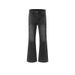 Distressed Black-Grey Bootcut Jeans – Vintage Washed Denim Pants With Subtle Flare & Classic Straight Fit (Men's High Street Retro Trousers)_mkmklike.com
